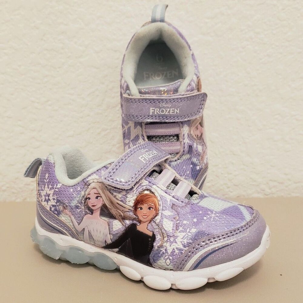 Disney Frozen Girl Sneakers Size 6 - Picture 6 of 7